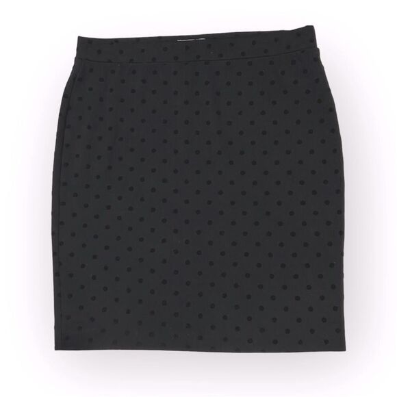 Elle Black Polka Dot Mini Skirt Size Large - Picture 7 of 7
